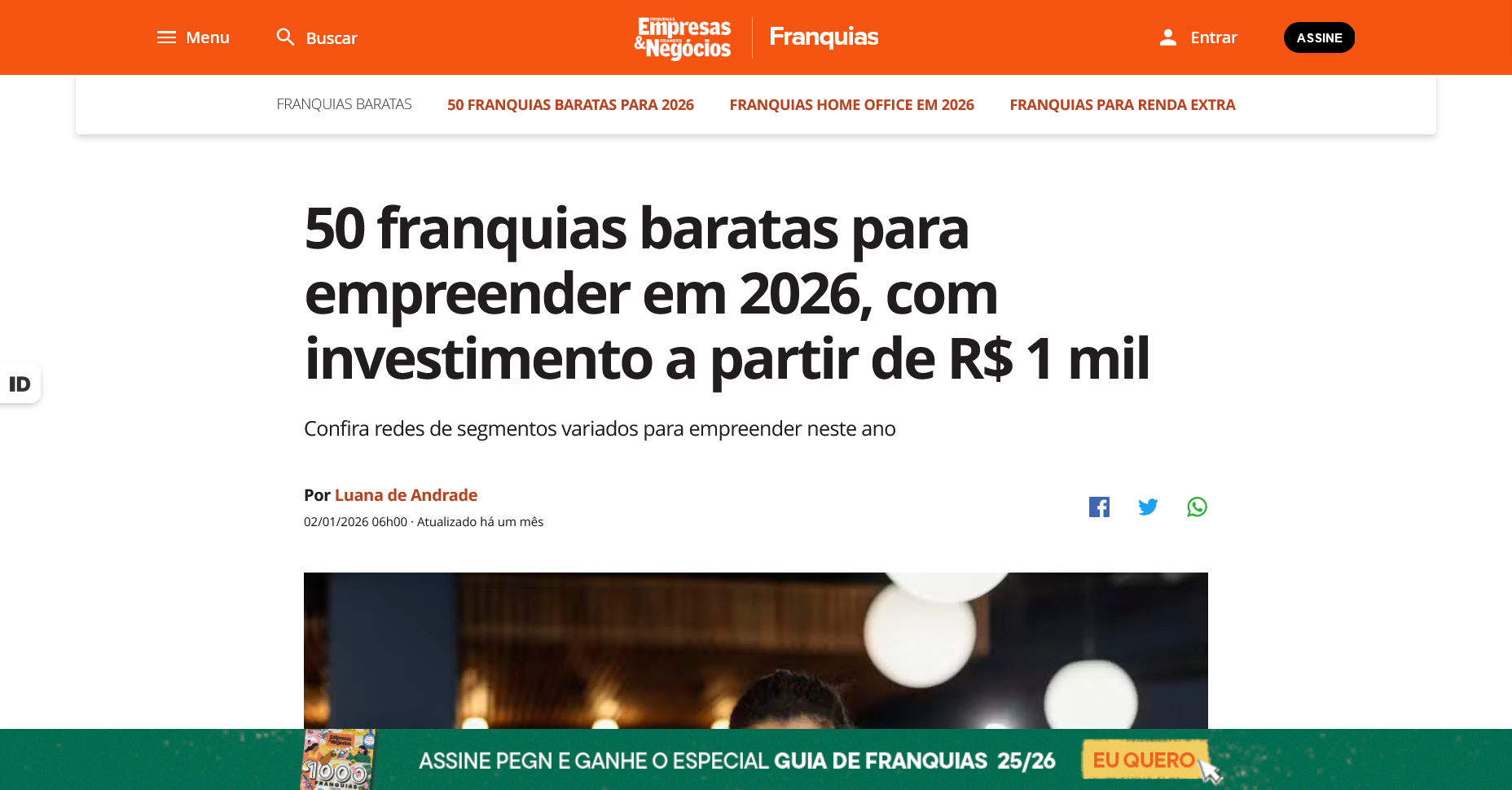 Pequenas Empresas & Grandes Negócios