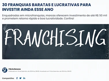 Sua Franquia
