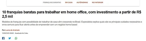Pequenas Empresas e Grandes Negócios